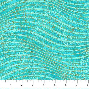 Shimmer Enigma-Waves Turquoise 28184M-64