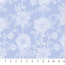 Silhouette-Stitched Dahlia Cornflower CLAMT104-42C