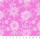 Silhouette-Stitched Dahlia Fuchsia CLAMT104-28L