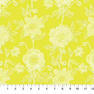 Silhouette-Stitched Dahlia Sun CLAMT104-52V