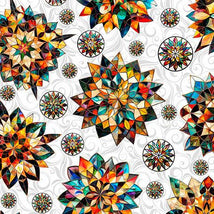 Solstice-Kaleidoscope Medallions White 2600-31229-Z
