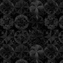 Solstice-Kaleidoscope Packed Circles Black 2600-31232-J