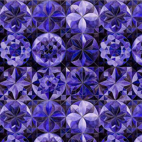 Solstice-Kaleidoscope Packed Circles Violet 2600-31232-V