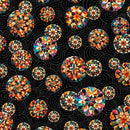 Solstice-Kaleidoscope Tossed Circles Black 2600-31230-J