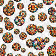 Solstice-Kaleidoscope Tossed Circles White 2600-31230-Z