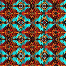 Painted Cactus - Southwest Blanket-Turquoise WEST-CD3857-TURQUOISE