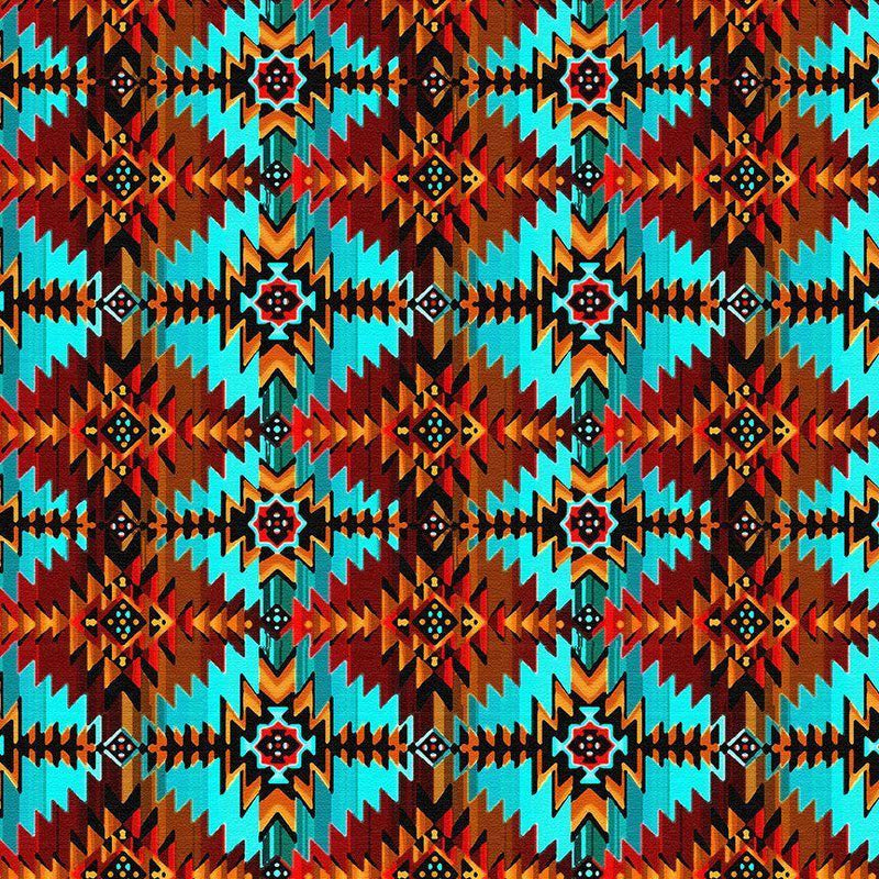 Painted Cactus - Southwest Blanket-Turquoise WEST-CD3857-TURQUOISE