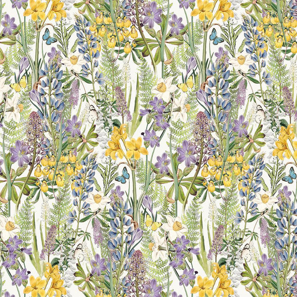 Spring Garden-Digital Mixed Flowers Multi-Color Y4361-55