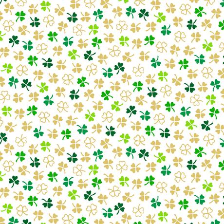 St Paddy's Cheer-Mini CloversWhite 2600-30825-Z