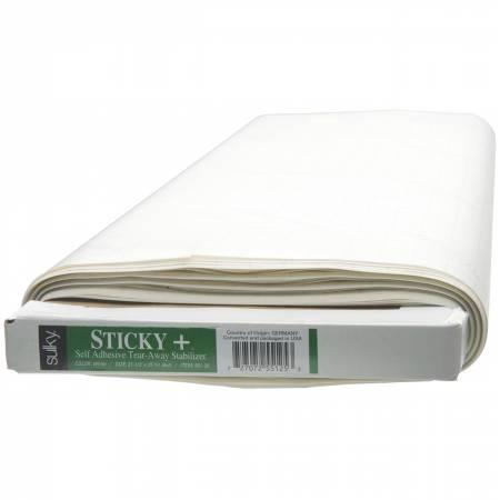Sticky Plus Self-Adhesive Tear Away Stabilizer White 22 1/2in 551-25