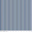 Stripes-1/4" Black C555-NAVY