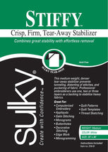 Sulky Stiffy Firm Tear-Away Stabilizer White 20in x 1yd 216-01