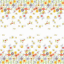 Sweet Bees-Double Border White SB20361-100