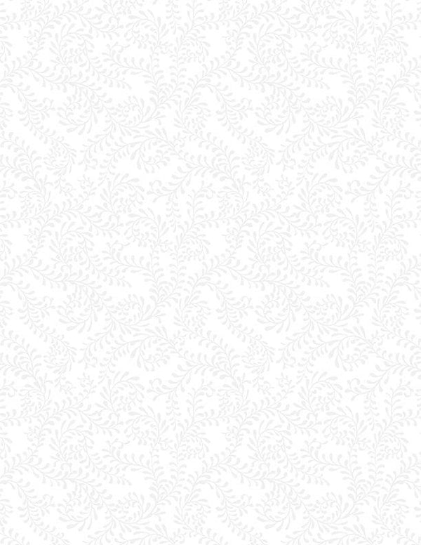 Swirling Leaves-White On White 27650-100