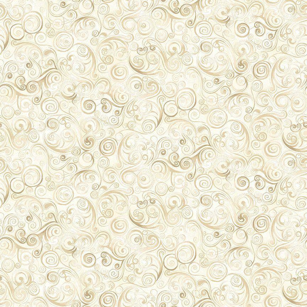 Swirls On Music Notes-Cream MUSIC-CD3096-CREAM