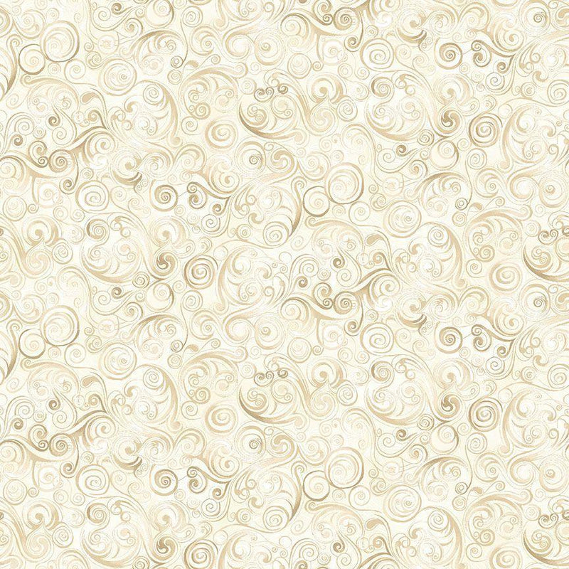 Swirls On Music Notes-Cream MUSIC-CD3096-CREAM