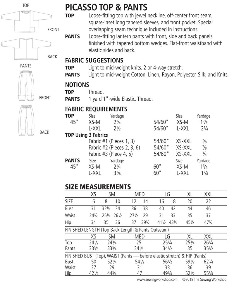 Picasso Top & Pants TSWPP064
