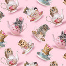 Teacup Cats-Pink CD3578-PINK