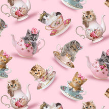 Teacup Cats-Pink CD3578-PINK