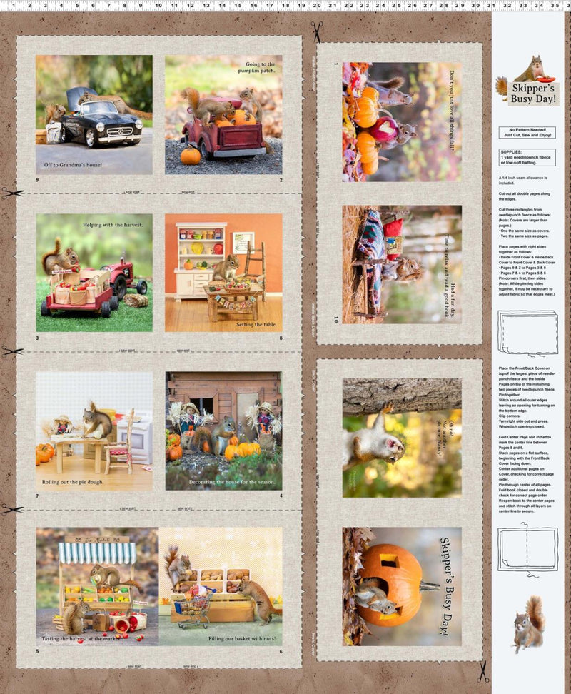 The Secret Life Of Squirrels III-36" Storybook Panel Multicolor Y4527-55