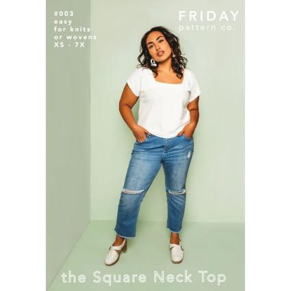 The Square Neck Top Pattern FRISNT003
