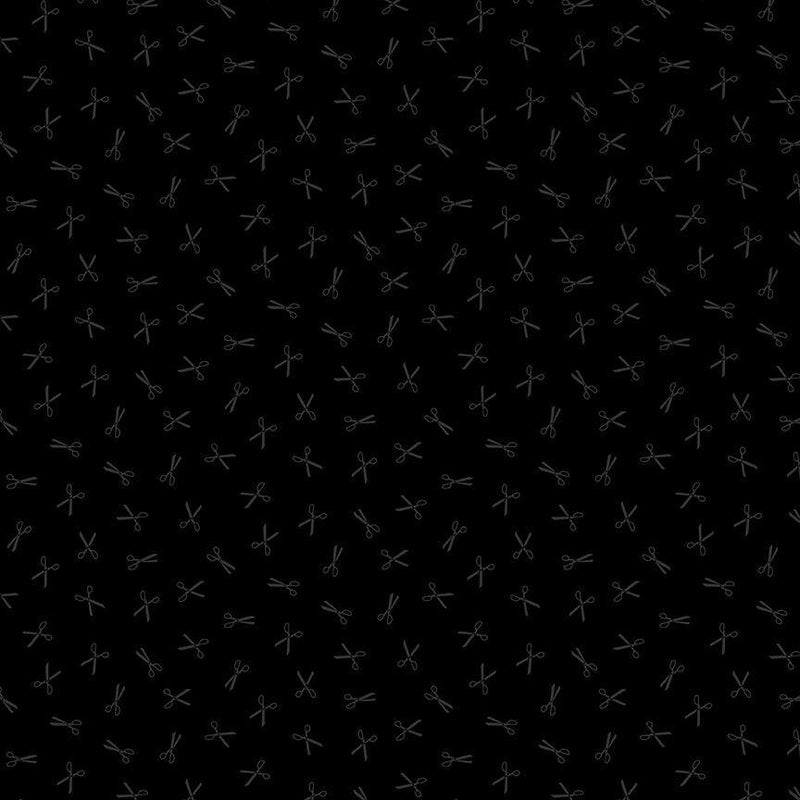 Tossed Scissors-Black HUE-C3814-BLACK