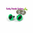 Toy Eyes Cat - 12mm LS Green FF12CATGREEN