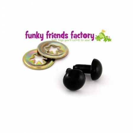Toy Eyes Solid - 12mm Black FF12BLACK