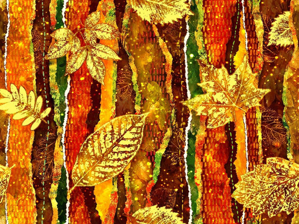 Turning Colors-Leaf Stripe Multi OA598721-GREEN