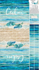Turtle Bay-25" Bag Panel Turquoise Multi C24723-64