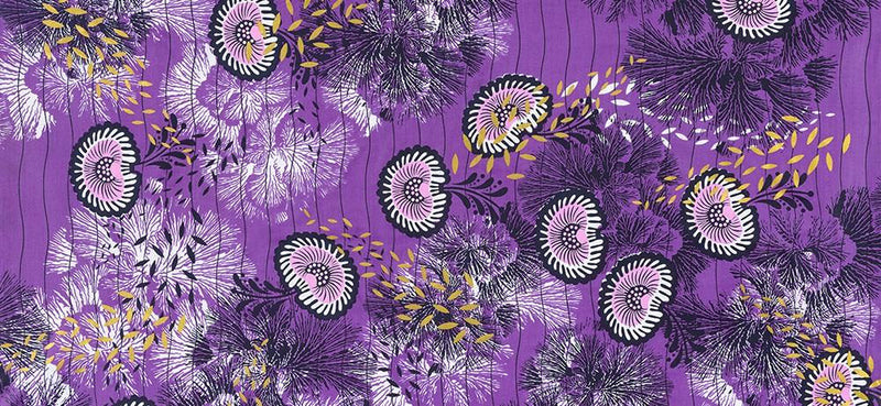 Uniwax Prints From Ivory Coast-Purple UW-24724-4