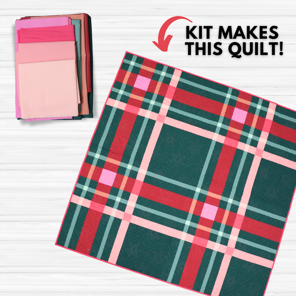 Upscale Plaid Quilt Kit - Finished Size: 67" x 67"