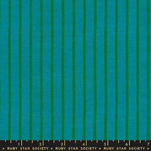 Warp Weft Mystic Fable - Apron Stripe Woven Turquoise RS4123-16