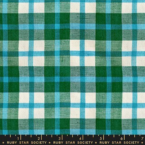 Warp Weft Mystic Fable - Juliet Plaid Woven Jade RS4157-11