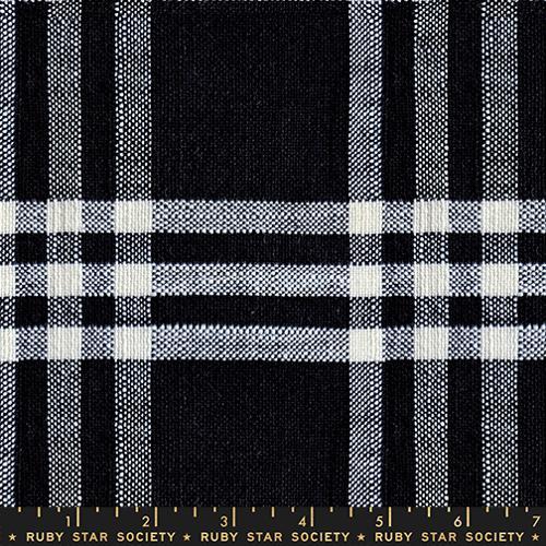 Warp Weft Mystic Fable - Woven Plaid Black RS4162-12