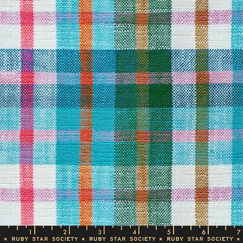 Warp Weft Mystic Fable - Woven Plaid Jade RS4164-12