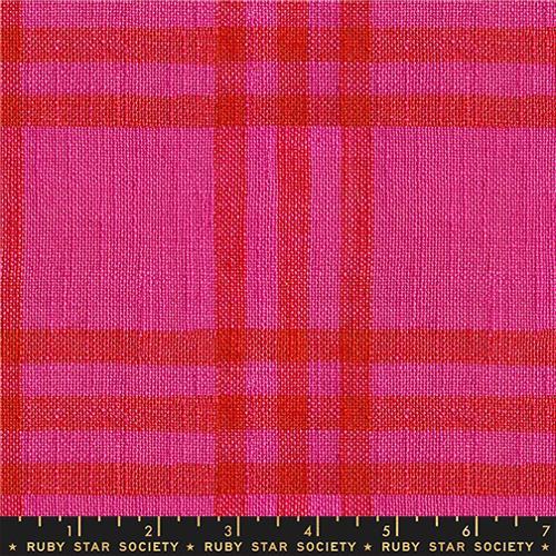 Warp Weft Mystic Fable - Woven Plaid Pink RS4162-11