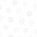 Quilting Illusions-Snowflake White/White 1649-24600-Z
