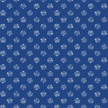 Amalfi Coast-Floral Dots Dark Blue/White W105-009-570