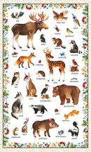 Who Lives In The Woods?-24" Panel Beige 723-BEIGE