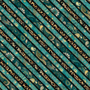Wild Garden-Diagonal Stripe Teal W100-009-970