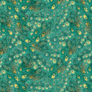 Wild Garden-Feathers Teal W100-011-989