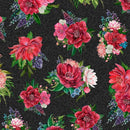 Wild Garden-Floral Bouquets Black W100-005-716