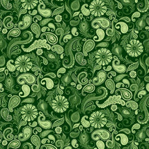 Wild Garden-Paisley Green W100-008-606