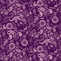 Wild Garden-Paisley Purple W100-008-444
