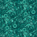 Wild Garden-Paisley Teal W100-008-999