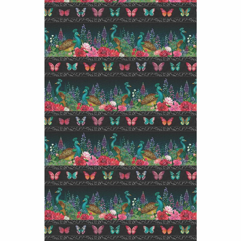 Wild Garden-Repeating Stripe Multi W100-002-719