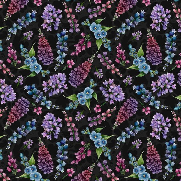 Wild Garden-Small Floral Black W100-006-745