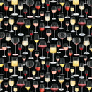 Wine Glasses-Black WINE-CD3828-BLACK