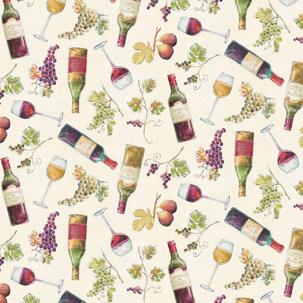 Wine Tasting-Bottles Light Cream Y4574-2